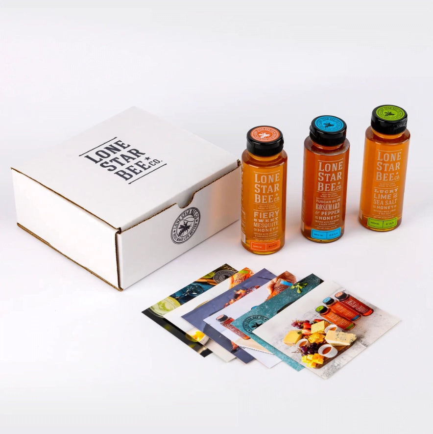 Lone Star Bee Company Infused Honey Gift Set