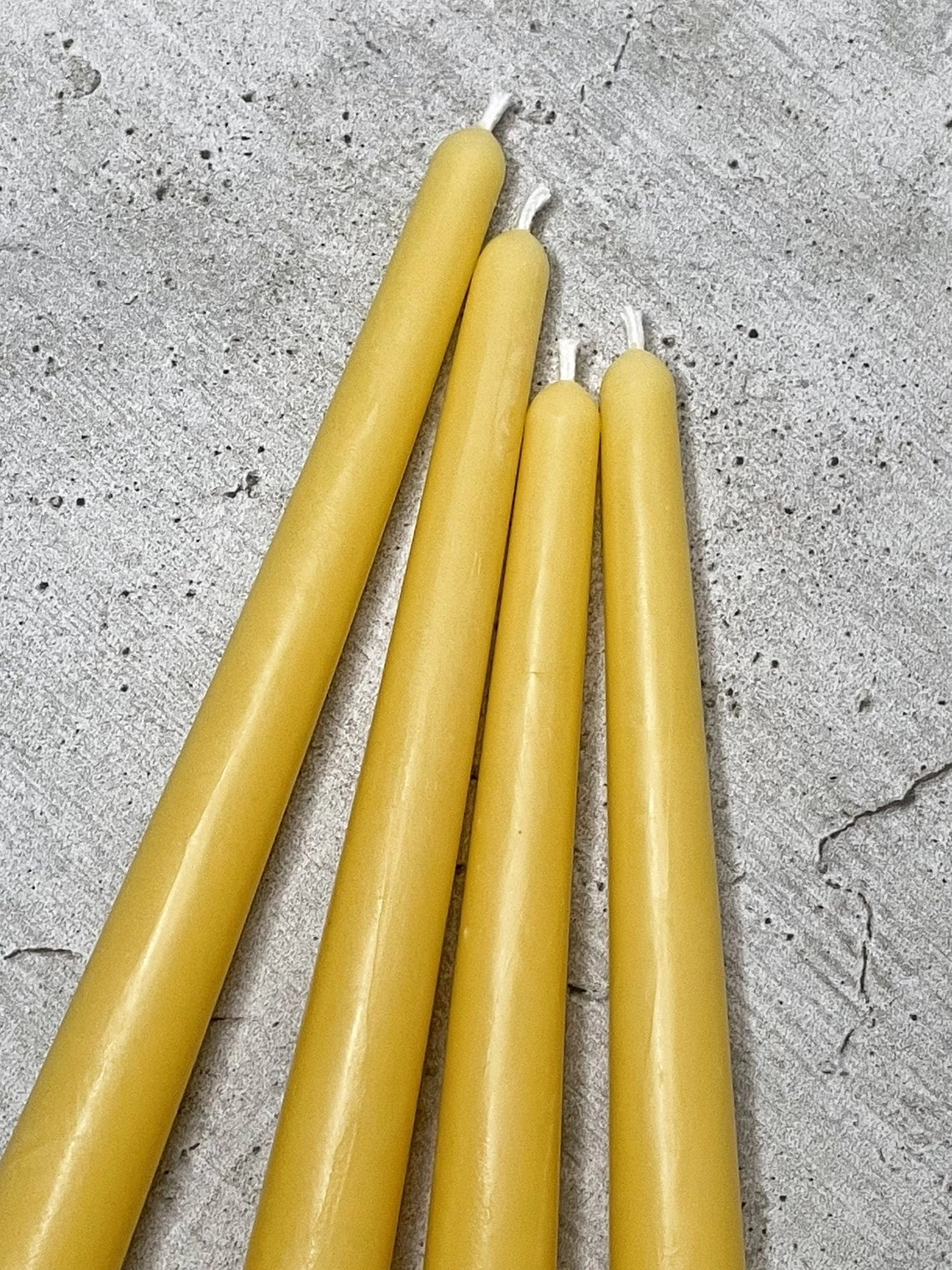 10" Pure Beeswax Taper Candles