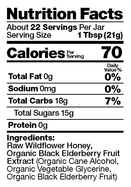 Black Elderberry Honey | Bee Shepherd