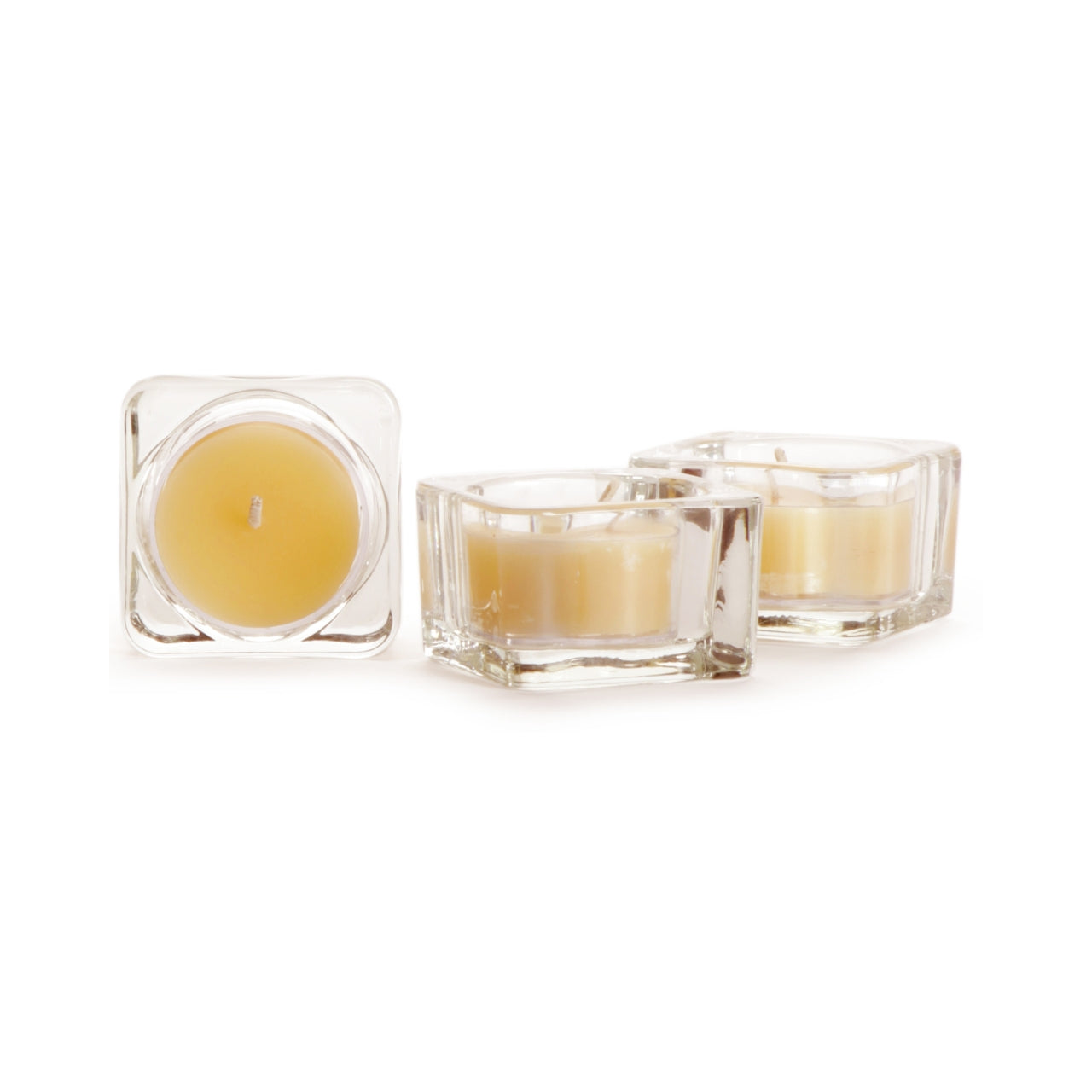 Square Glass Tea Light Holder - Backwoods Auctions