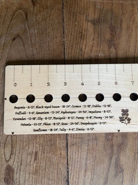 American Hardwood Seed and Bed Ruler - Made in US with American Lumber - Backwoods Auctions