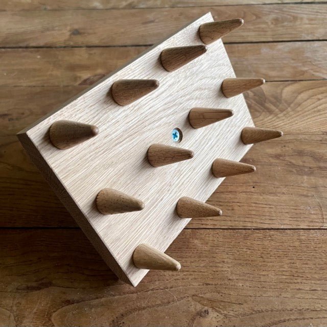 Wood Dibbler for Seed Trays & Beds- Multiple Seed Hole Maker - Backwoods Auctions