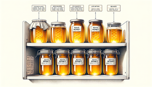 honey shelf with South Georgia honey