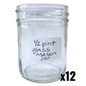 1/2 Glass Pint Mason Jar - 8 oz
