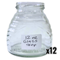 12 oz Glass Skep Jars