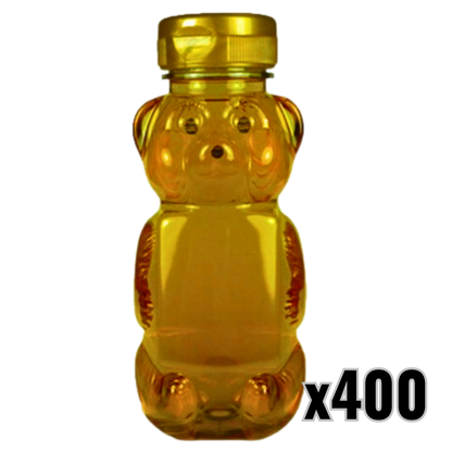 12 oz Plastic Flat Panel Honey Bears