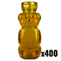 12 oz Plastic Flat Panel Honey Bears