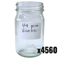 1/4 pint Glass Jars - 4 1/4 oz