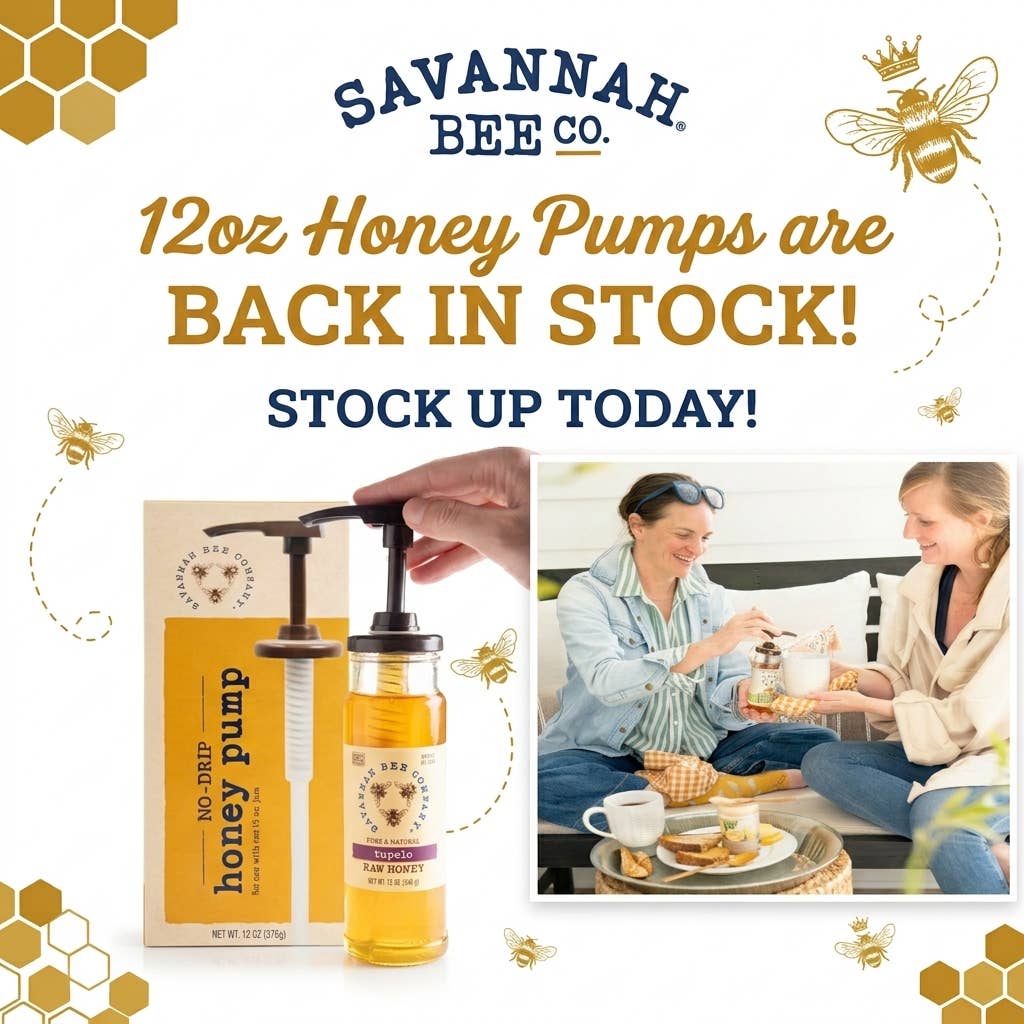 12oz Honey Jar Pump - NEW!