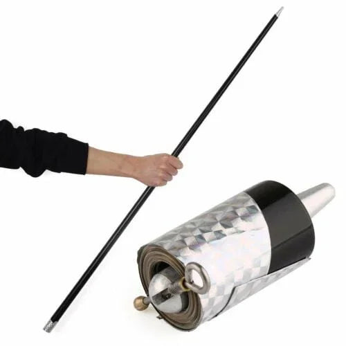 Metal Appearing Cane - Black image 0