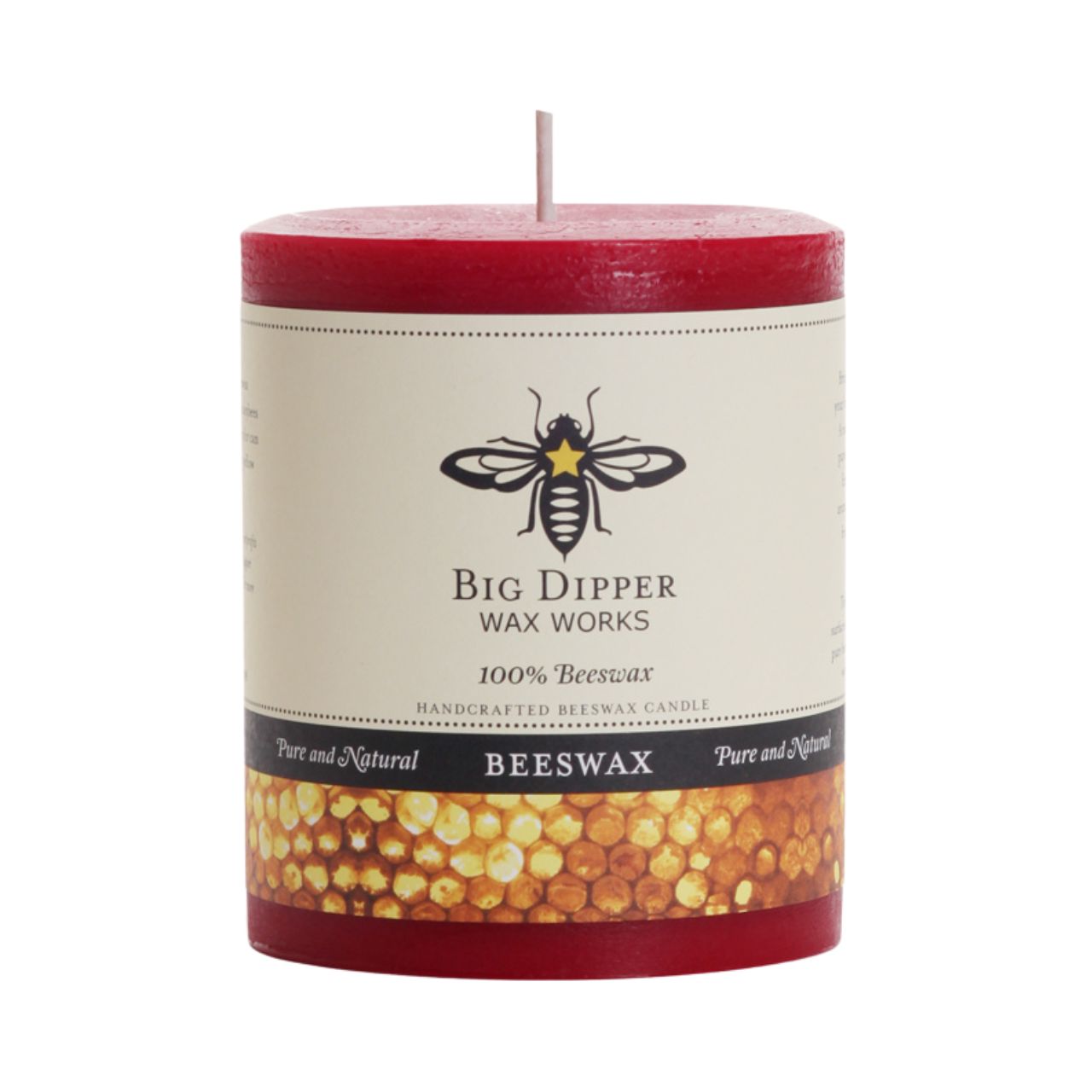 Pure Beeswax Pillar Candles - Backwoods Auctions