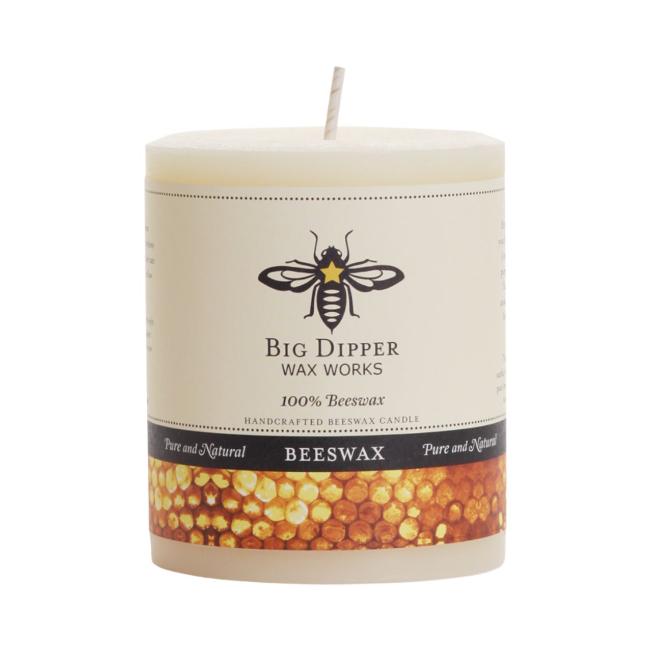 Pure Beeswax Pillar Candles - Backwoods Auctions
