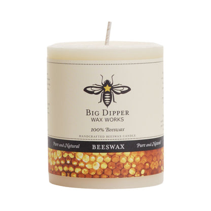 Pure Beeswax Pillar Candles - Backwoods Auctions