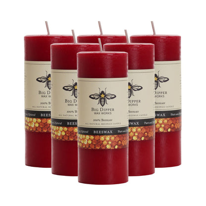 Pure Beeswax Pillar Candles - Backwoods Auctions