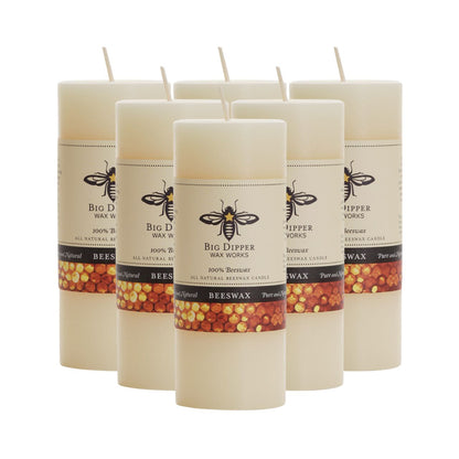 Pure Beeswax Pillar Candles - Backwoods Auctions