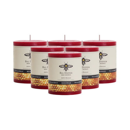 Pure Beeswax Pillar Candles - Backwoods Auctions