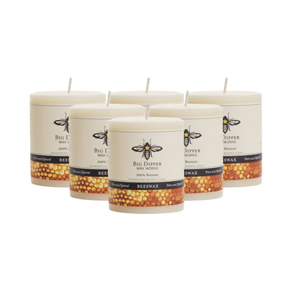 Pure Beeswax Pillar Candles - Backwoods Auctions