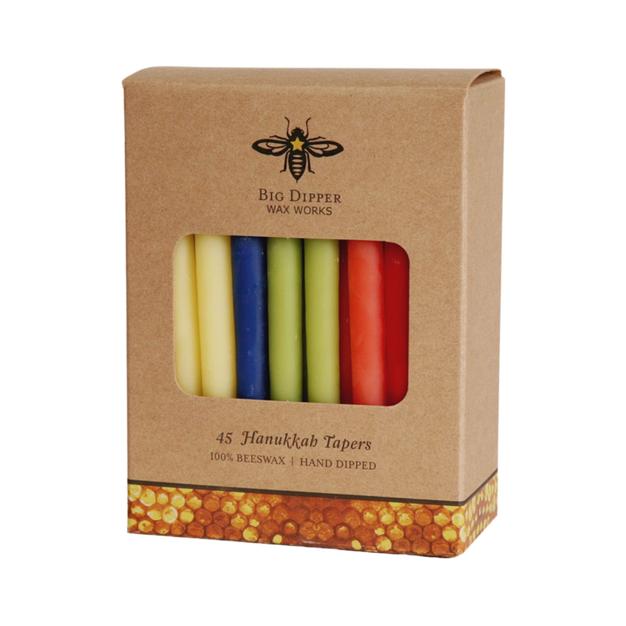 Hanukkah Beeswax Taper Candles - Backwoods Auctions