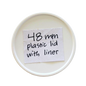 48 mm White Plastic Lids with Pressure Seal