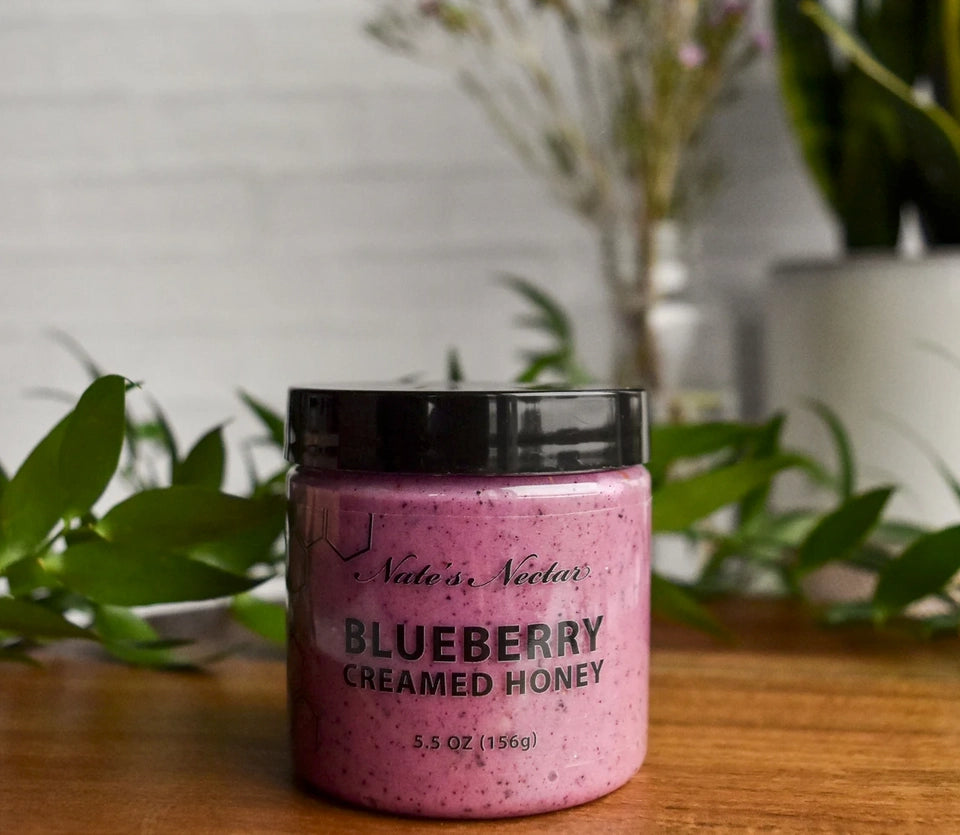 Blueberry Creamed Honey
