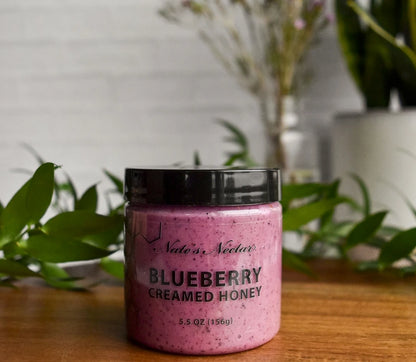 Blueberry Creamed Honey