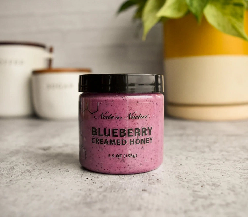 Blueberry Creamed Honey