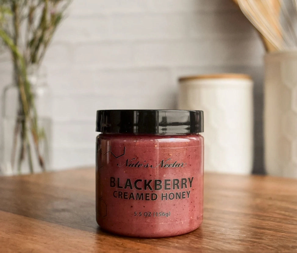 Blackberry Creamed Honey
