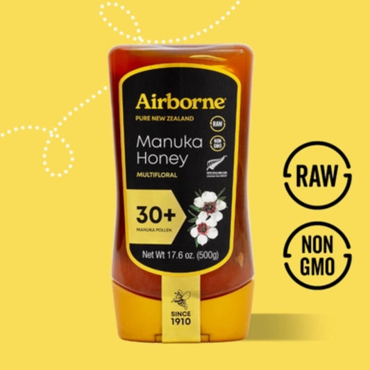 Airbourne Raw Manuka Honey 12.3 oz | New Zealand 30+