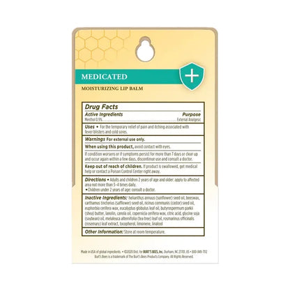 Burt's Bees Medicated Lip Balm | 2-Pack