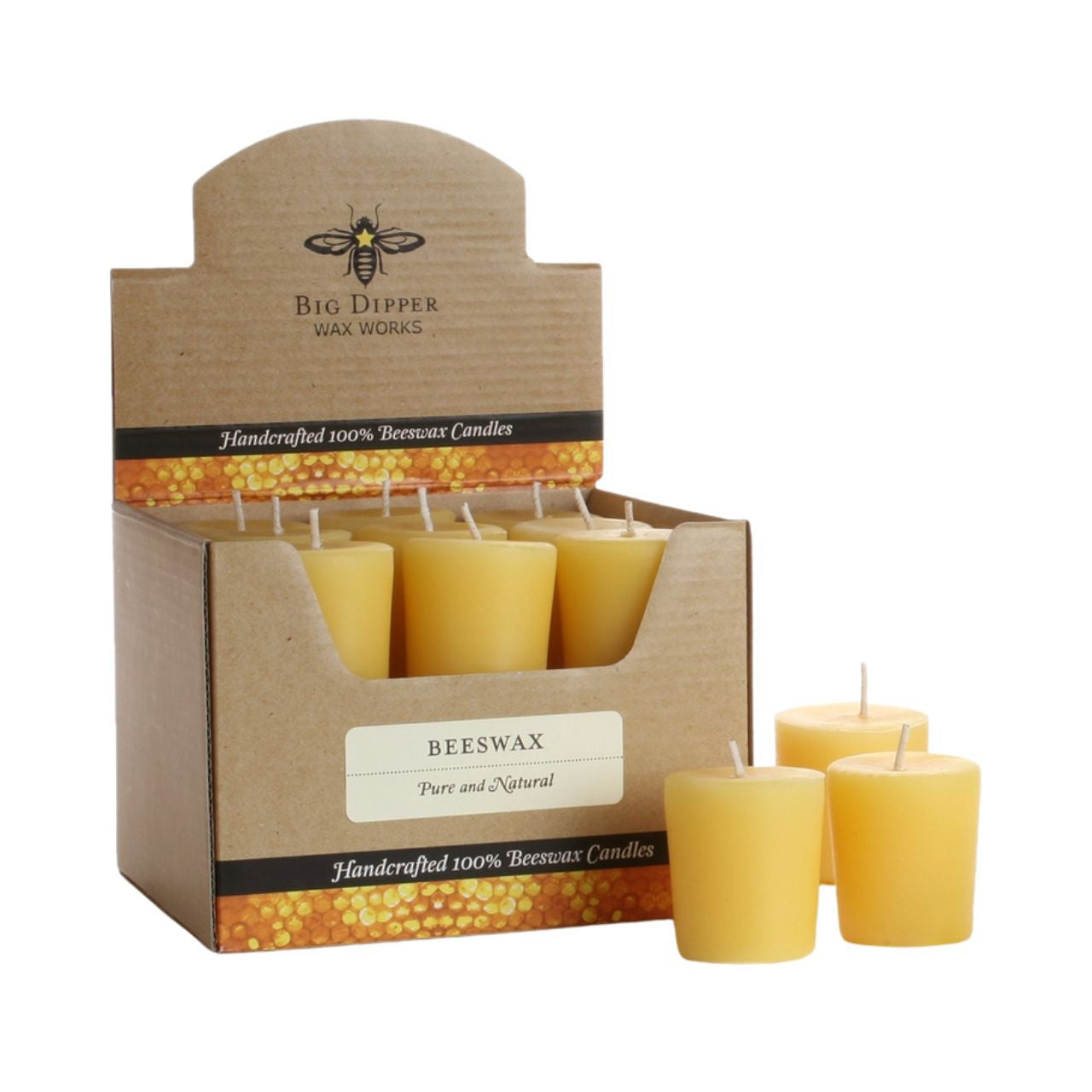 Pure Beeswax Votive Candles - Backwoods Auctions