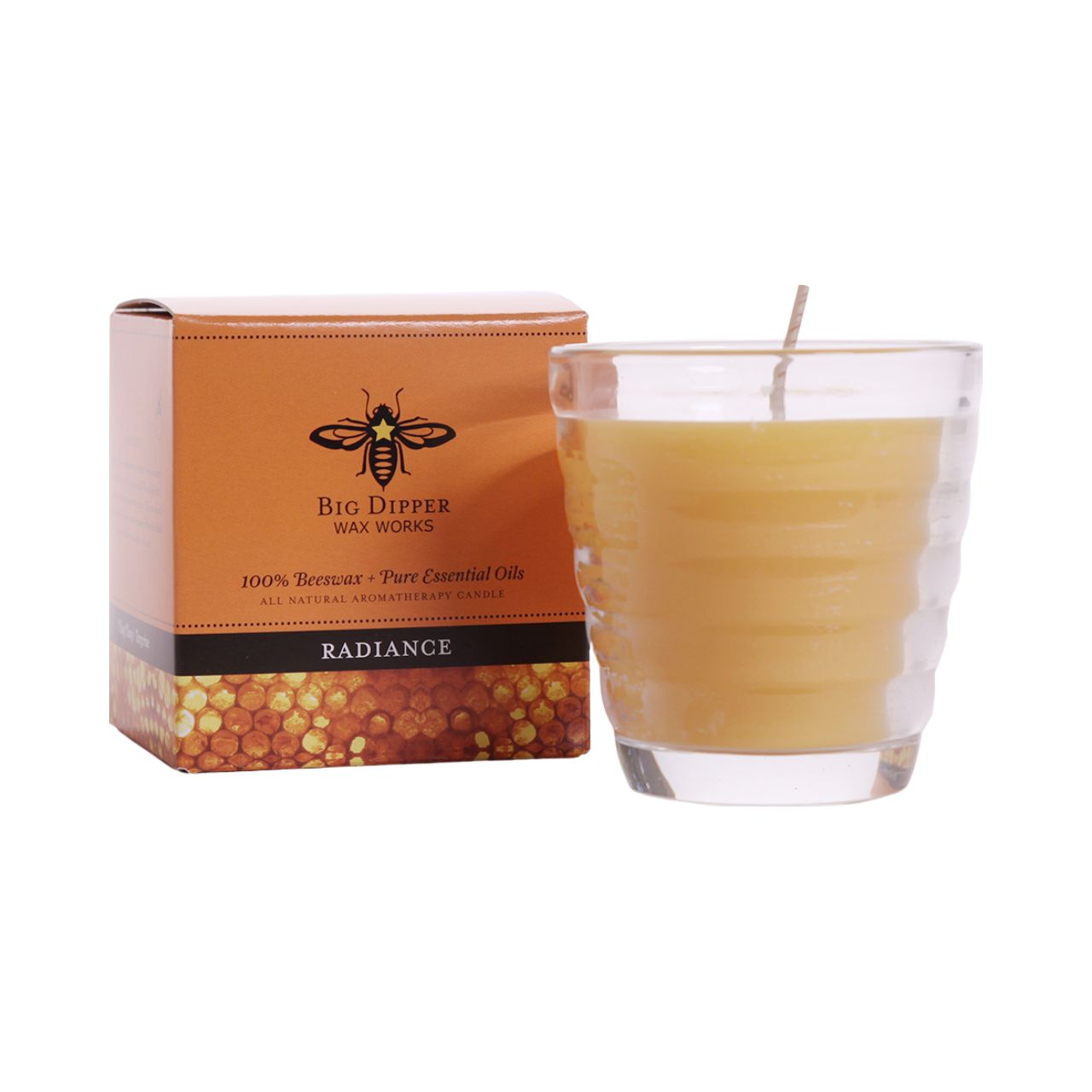 Beeswax Aromatherapy Beehive Glass Candles - Backwoods Auctions