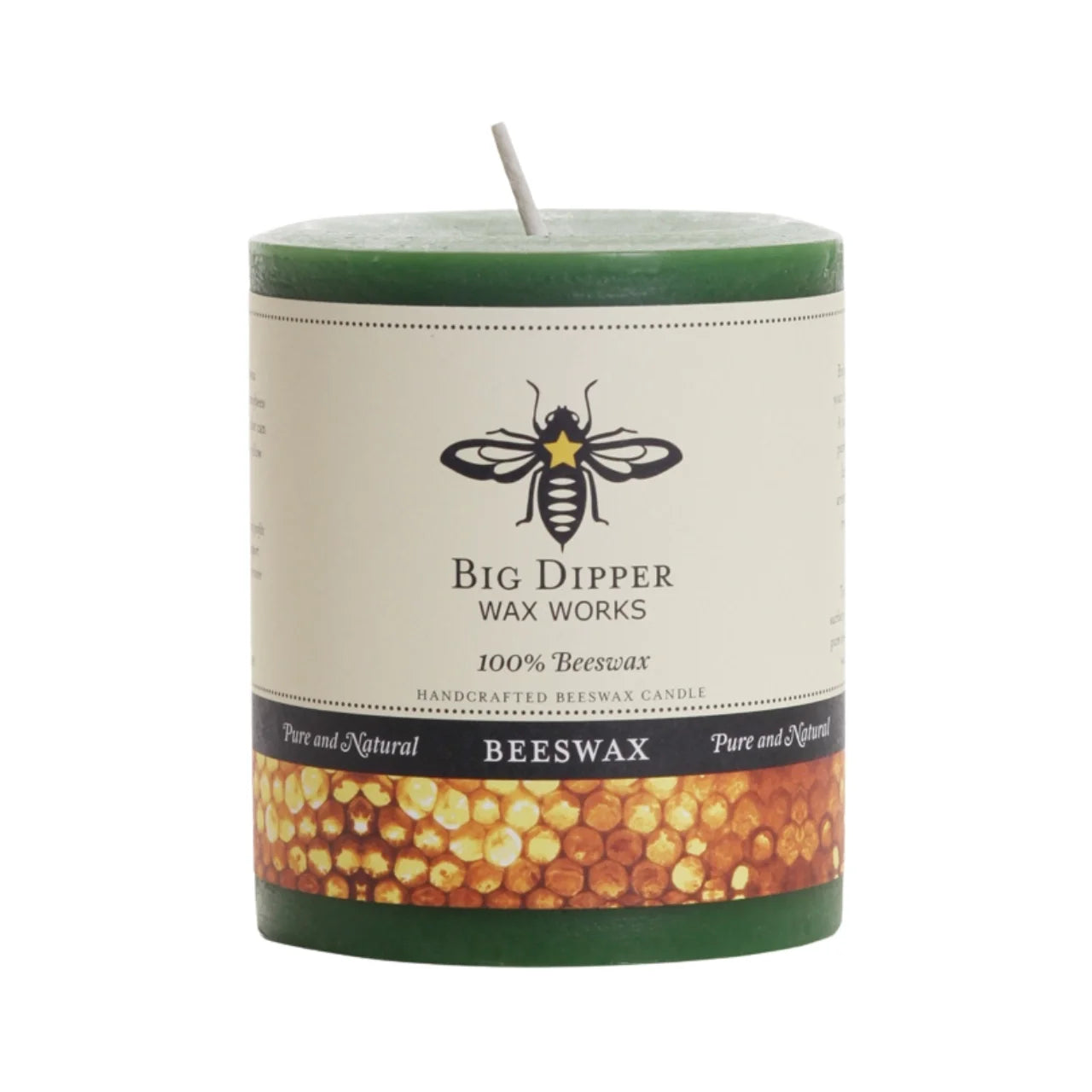 Pure Beeswax Pillar Candles - Backwoods Auctions