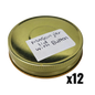 70 mm Mason Canning Jar Lid - Gold