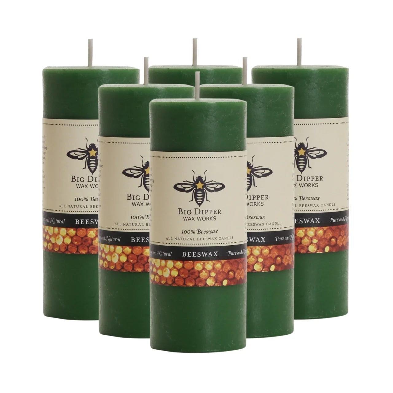 Pure Beeswax Pillar Candles - Backwoods Auctions