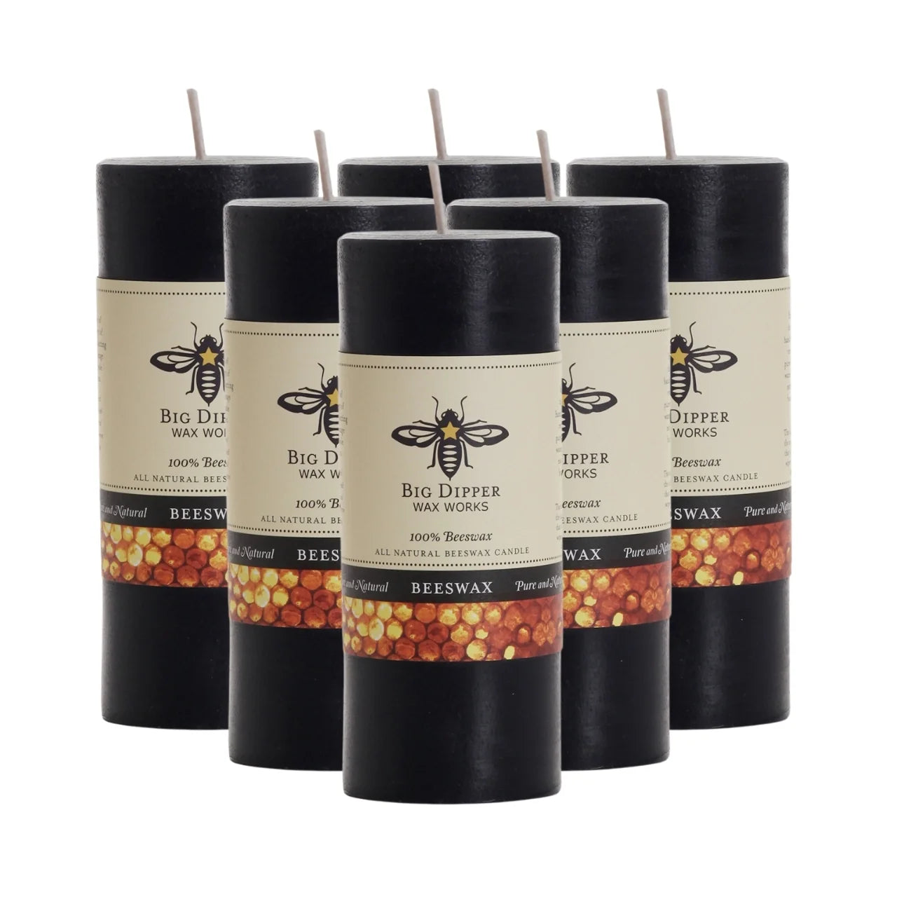 Pure Beeswax Pillar Candles - Backwoods Auctions