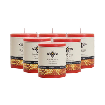 Pure Beeswax Pillar Candles - Backwoods Auctions