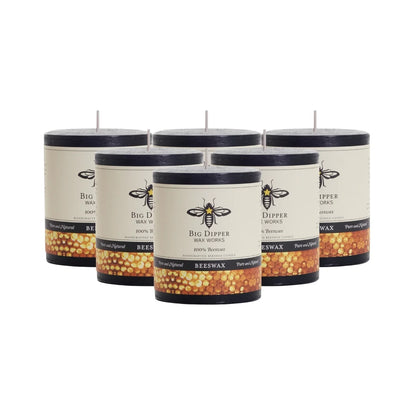 Pure Beeswax Pillar Candles - Backwoods Auctions