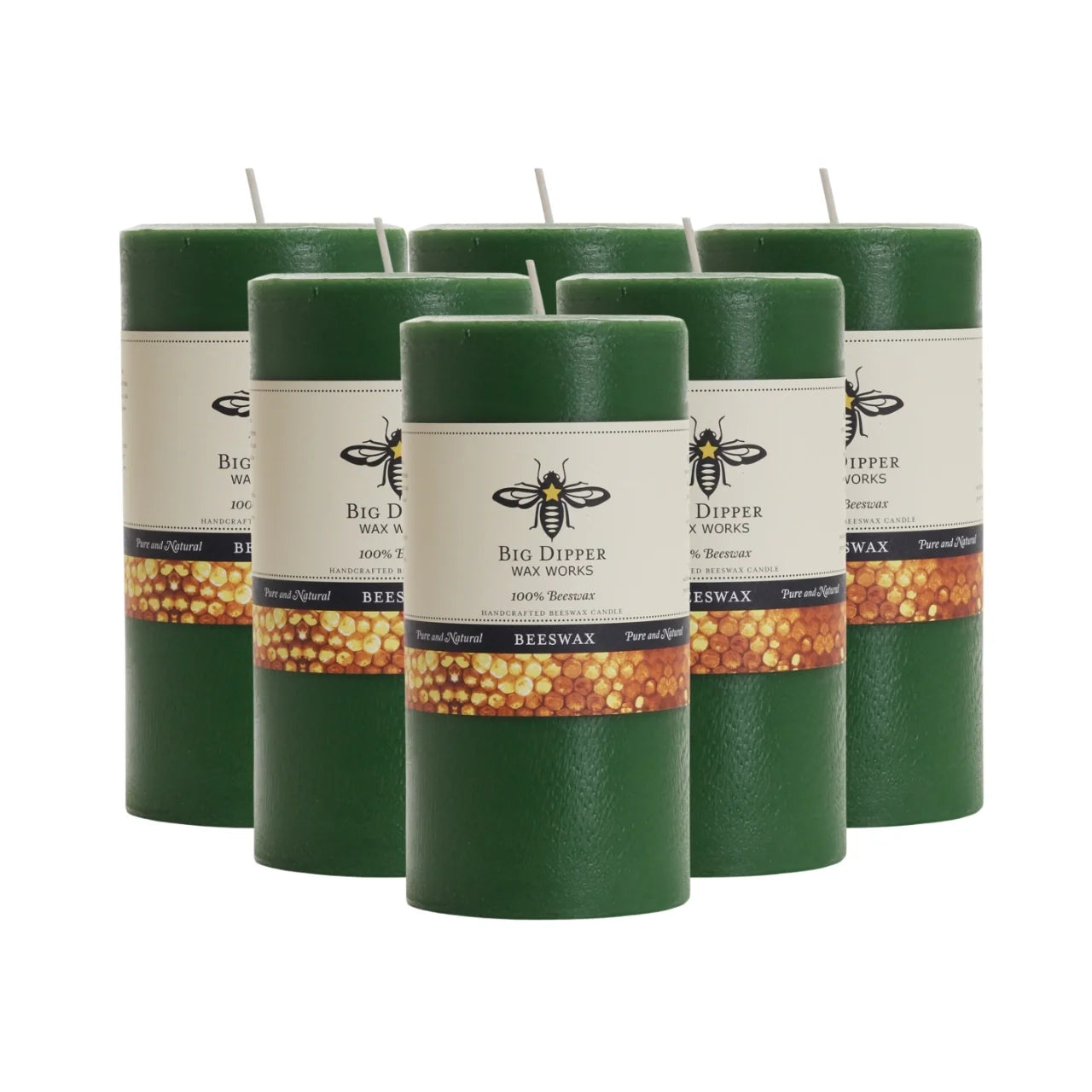 Pure Beeswax Pillar Candles - Backwoods Auctions