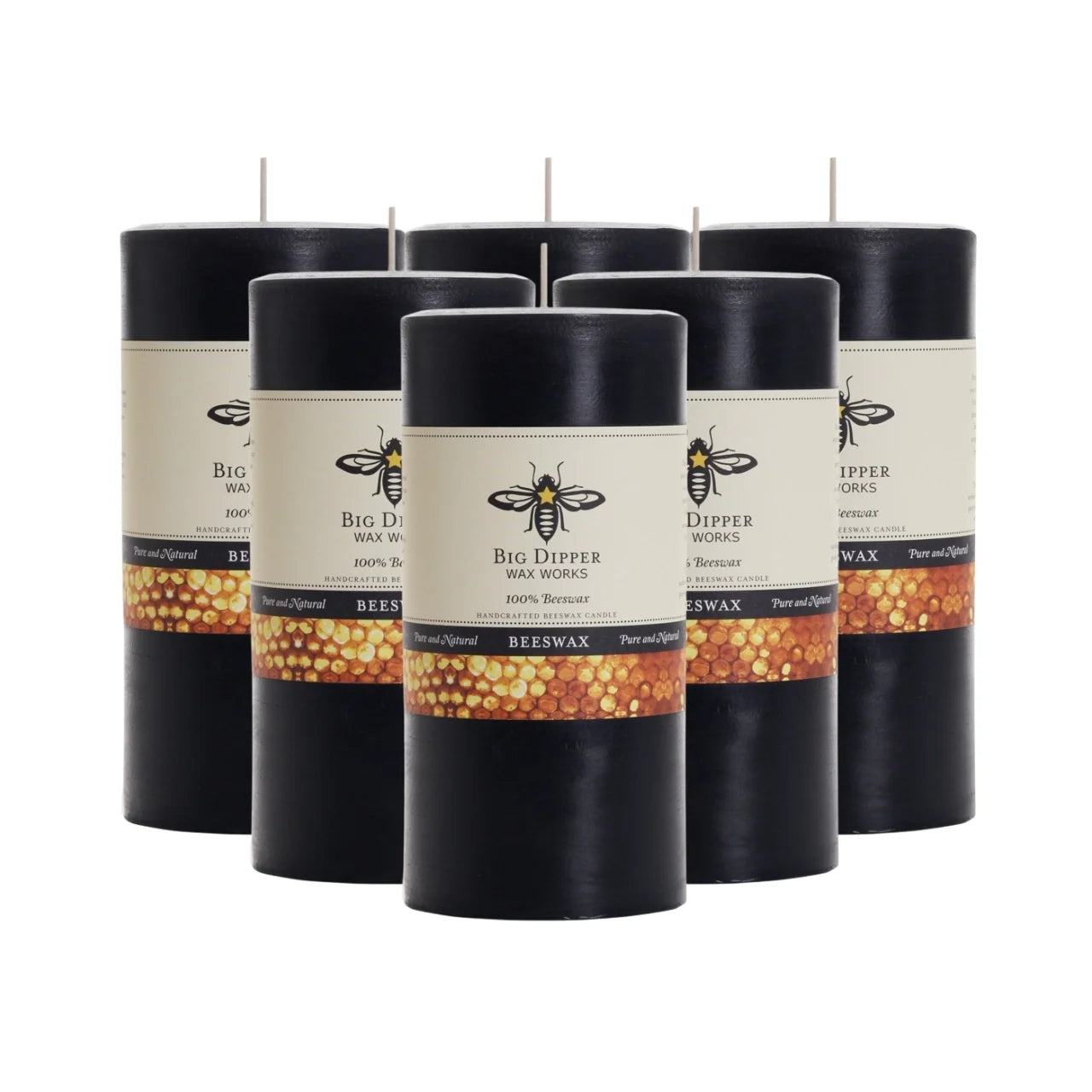 Pure Beeswax Pillar Candles - Backwoods Auctions