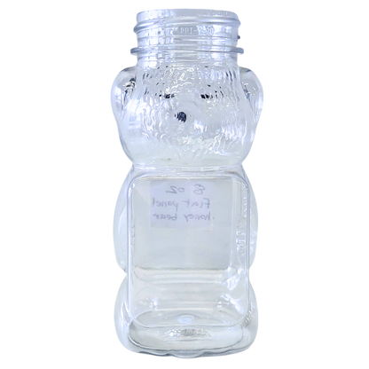 8 oz Plastic Flat Panel Honey Bears