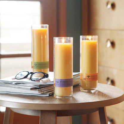 Beeswax Aromatherapy Sanctuary Glass Candles - Backwoods Auctions