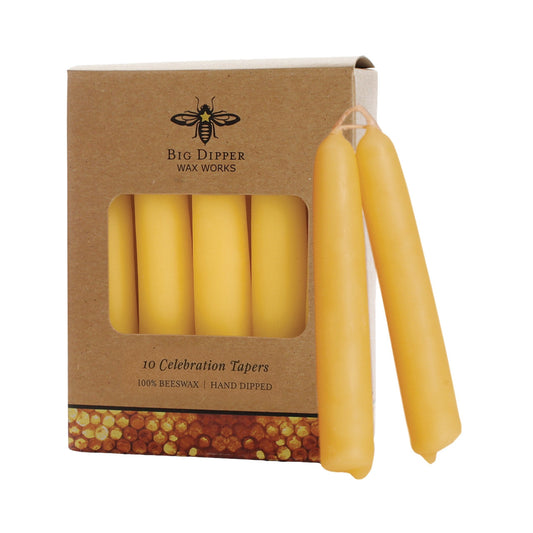 Beeswax Celebration Taper Candles - Backwoods Auctions
