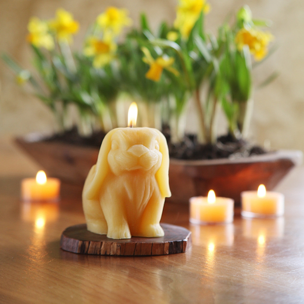 Beeswax Bunny Candle - Backwoods Auctions
