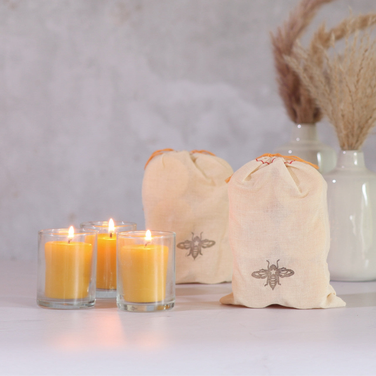 Pure Beeswax Votive Candles - Backwoods Auctions