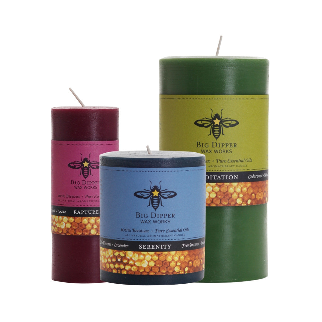 Beeswax Aromatherapy Pillar Candles - Backwoods Auctions