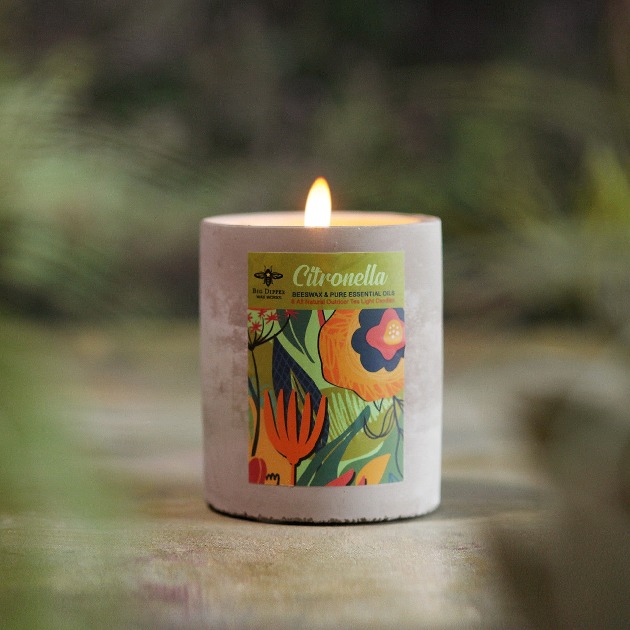Citronella Concrete Candle Cup - Backwoods Auctions