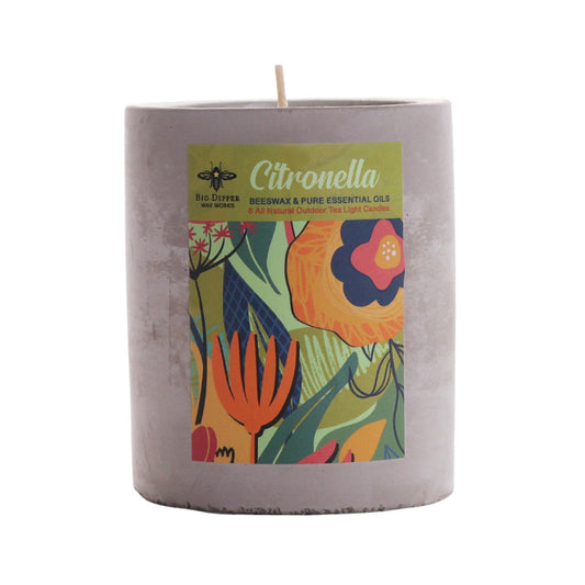 Citronella Concrete Candle Cup - Backwoods Auctions
