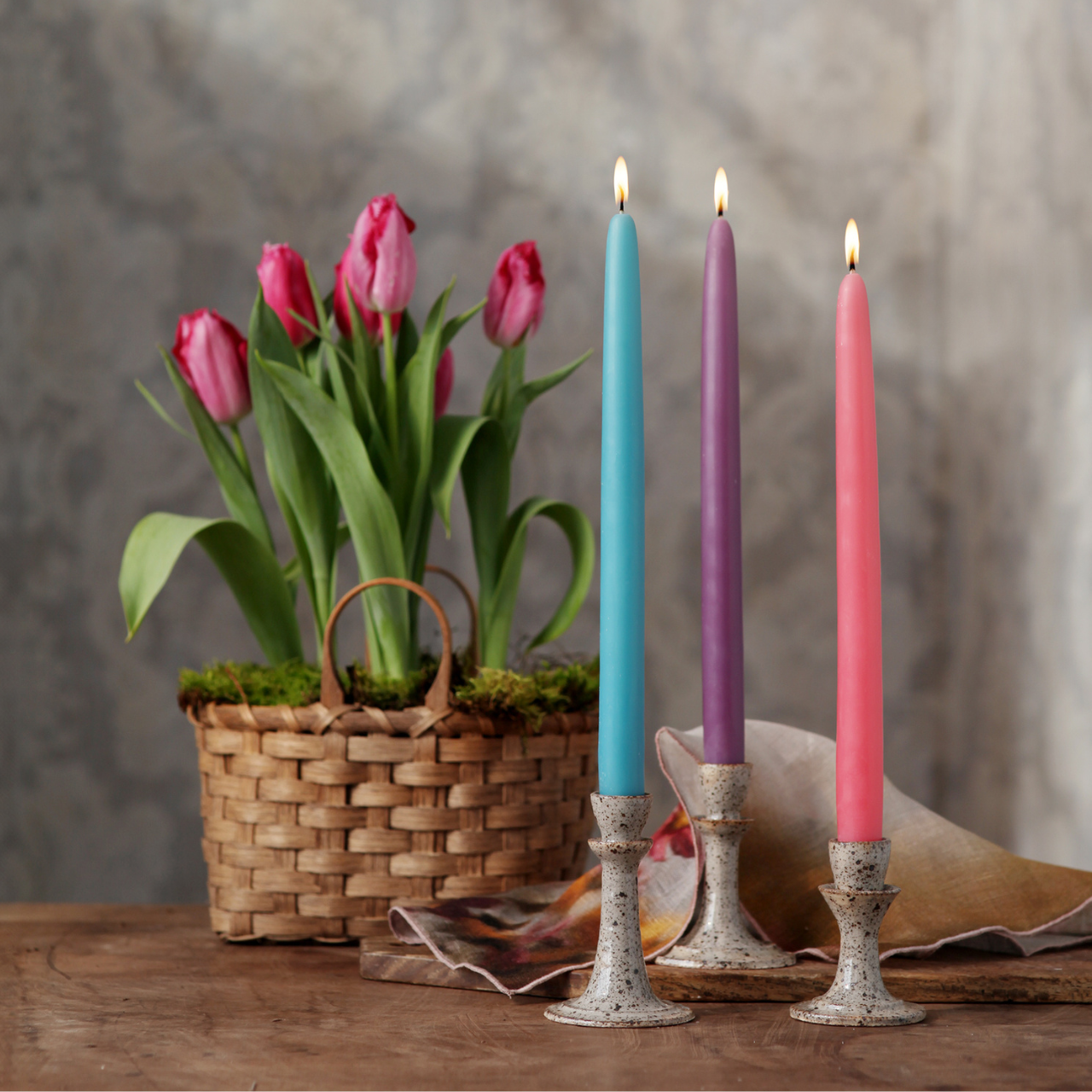 Spring Pastels Taper Candle Bundle - Backwoods Auctions