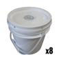 Bucket Feeder With Feeding Plugs