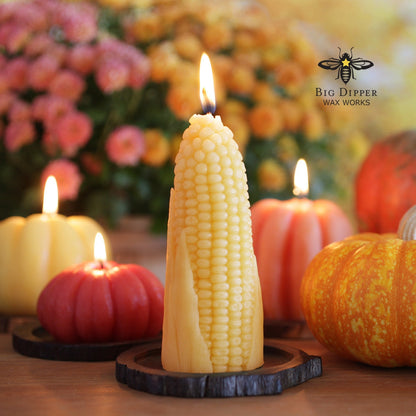 Beeswax Corn Cob Candle - Backwoods Auctions